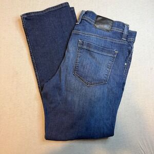 Murano Mens Dark Wash Straight Leg Denim Jeans Blue 36x30 Stretch Casual